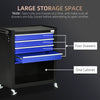 4-Drawer Tool Chest with 4 Wheels, Rolling Tool Box and Storage Cabinet, Portable Tool Organizer for Garage, Blue
