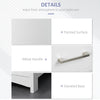 Tall Bathroom Storage Cabinet, Slim Bathroom Cabinet with 3 Tier Shelf, Drawer, Door, Freestanding Linen Tower, White