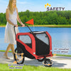 2-in-1 Dog Bike Trailer for Large Dogs, Red