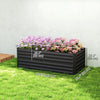 Galvanized Raised Garden Bed, Steel Outdoor Planters with Reinforced Rods, 71