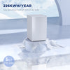4.5 Cu Ft Mini Fridge with Freezer, Wheels, Single Door Refrigerator, Adjustable Thermostat, Reversible Door