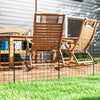 Metal Garden Fence, Decorative Fence Set of 6, 181.1