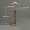 Dining Table for 4 People - Modern Kitchen Table with Wood-Effect Top, 27.6