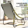 3 Piece Outdoor Bistro Set, Round Patio Table and Chairs Set for 2 with Breathable Mesh Seat and Cushions, Light Grey