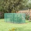 Galvanized Steel Crop Cage, Plant Protection Tent with Zippered Door, 8' x 4', Green