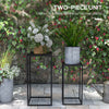 Set of 2 Plant Stands, Decorative Flower Display Holder for Living Room Balcony