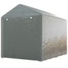 Portable Bicycle Shed with Galvanized Steel Frame and Large Door, Waterproof Outdoor Shed for Garden Tools, Light Grey