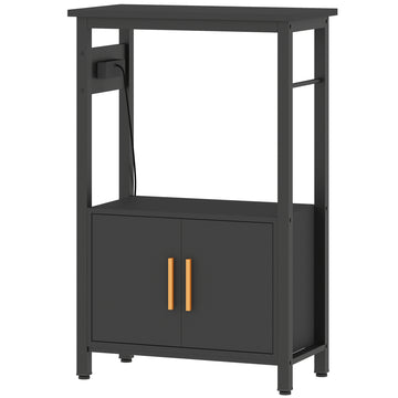 5-10 Gallon Fish Tank Stand Aquarium Stand with Power Outlets, Cabinet, Shelf, 550 lbs Capacity, 20.5