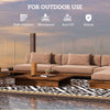 Outdoor Rug Carpet Reversible Plastic Straw Rug with LED Lights 12' x 9'