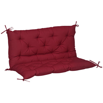 Porch Swing Cushion Garden Bench Cushion with Backrest, Non-Slip 2-seater Soft Pad, Swing Chair Mat Replacement for Indoor and Outdoor, 39.4