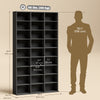 Media Storage Cabinet, 9-Tier DVD Shelf with 21 Adjustable Shelves, Holds 835 CDs, 500 DVDs or 640 Blu-rays