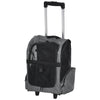 2-IN-1 Pet Luggage Box Backpack Carrier Cats Dogs w/ Handle, Rolling Wheel Grey