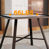 Small Outdoor Side Table, Patio Side Table with SPC Tabletop for Garden, Patio, Lawn, Grey