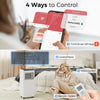 8000 BTU Portable 4-in-1 Air Conditioner with Cool, Dehumidifier, Fan, Sleep, WiFi Voice Remote Control