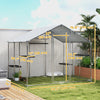 Large Catio Outdoor Cat Enclosure with Waterproof Cover, Walk-in Cat Patio w/ 5 Adjustable Platforms & Hammock 94.5