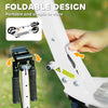 Qaba Foldable Kids Scooter with 4 Adjustable Heights, Double Brakes, and Shock Absorption for Ages 6-12, White