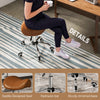Cosmetic Stool 360° Rotate Height Adjustable Salon Massage Spa Chair Hydraulic Rolling Faux Leather Saddle Stool, Brown