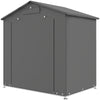 6' x 4' Portable Shed, Waterproof Bike Tent with Roll-up Zipper Door, Vent and Galvanised Metal Frame, Dark Grey
