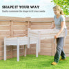 2 Tiers Wood Plant Raised Bed Flower Vegetable Herb Grow Box Stand Garden  Step Planter Stand Free Combination