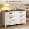 Dresser for Bedroom with 3 Drawers Storage Chest of Drawers for Living Room, Closet, Laundry, Entryway