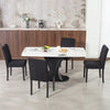 Modern Dining Chairs Set of 4, Kitchen Chairs with Rubberwood Legs and Padded Seat