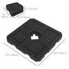 4PCs Patio Umbrella Base, Water or Sand Filled Cantilever Umbrella Weights for Cross Base with Handles, HDPE