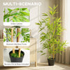 Artificial Bamboo Tree, 4ft Fake Tree with Realistic Leaf and Natural Trunk, Decorative Plant in Nursery