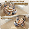 Extendable Dining Table for 4-6 People, 43.3