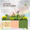 Foldable Elevated Planter Box, Wooden Raised Garden Bed for Backyard, Patio to Grow Vegetables, Herbs, Flowers, Natural