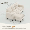 Sectional Sofa, L Shaped Couch, with Changeable Chaise or Ottoman