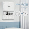 Bathroom Wall Cabinet, Medicine Cabinet, Over Toilet Storage Cabinet with Shelf and Drawers for Hallway, Living Room, White