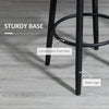 Extra Tall Bar Stools Set of 2, Modern 360° Swivel Barstools, Dining Room Chairs with Steel Legs Footrest