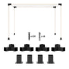 8PCS Pergola Kit, Pergola Brackets with 3-Way & 4-Way Corner Brackets for 4