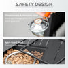 Propane Fire Pit Table Smokeless Gas Firepit with 40,000 BTU Burner Thermocouple, Lava Rocks, Cover, Spark Guard