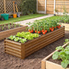 8 x 2.6 x 1.5ft Galvanized Raised Garden Bed, Reinforced Outdoor Planter Box with Open Bottom, Green