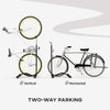 Soozier Vertical & Horizontal Bike Rack Bicycle Storage Stand with Adjustable Hooks, Fits 6