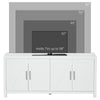 Sideboard Cabinet Buffets Table with Barn Style Doors TV Cabinet Stand for TVs up to 65