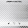 4 Tier Stainless Steel Rolling Cart with Adjustable Shelves, Utility Cart on Wheels with Handles for Kitchen, Silver