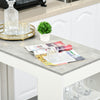 Bar Table, High Top Pub Table with 4 Storage Shelves, Modern Bar Height Table for Home Bar, Kitchen