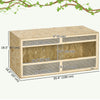 Reptile Terrarium, 58 Gallon Reptile Tank with Sliding Doors, Breathable Mesh for Bearded Dragon, Lizards, Snake