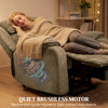 Power Recliner Chair with Massage, Electric Lift Chair for Elderly with Side Pockets, 2 Memory Positions, Remote