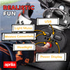 Qaba 12V Aprilia Licenced Kids Electric Motorcycle, Battery-Powered Dirt Bike with Training Wheels for Aged 3-8, Red
