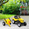 Ride on Excavator with Back Trailer, Shovel & Rake for 3+ Year Old
