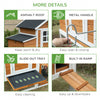 Chicken Run Waterproof Large Chicken Coop with Nesting Box for 2-4 Chickens, Orange and White