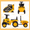 Qaba Caterpillar Licensed No Power Ride On Tractor with Shovel, Trailer