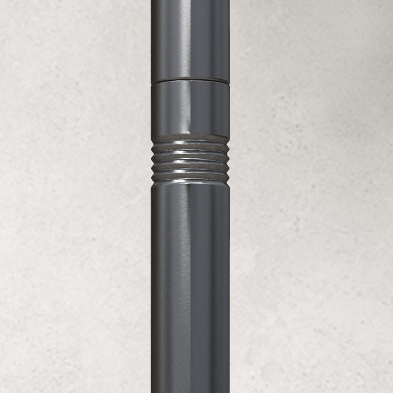 4 Pack of 10' String Light Poles, Steel Hanging Lighting Stand for Patio, Backyard, Deck, Wedding, Party, Black