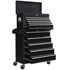 14 Drawer Rolling Tool Chest, Lockable Tool Storage Cabinet with Detachable Top Toolbox, Protective Liner