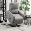 Electric Lift Recliner Chair Rising Power Chaise Lounge Fabric Sofa with Remote Control & Side Pocket for Living Room