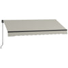 10' x 8' Retractable Awning, 280gsm UV Resistant Sunshade Shelter, for Deck, Balcony, Yard