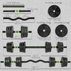 Soozier Adjustable Dumbbell Set, 3 in 1 Weights Dumbbells Set for Home Gym, 44lb Free Weights with Connector and Non-Slip Grip